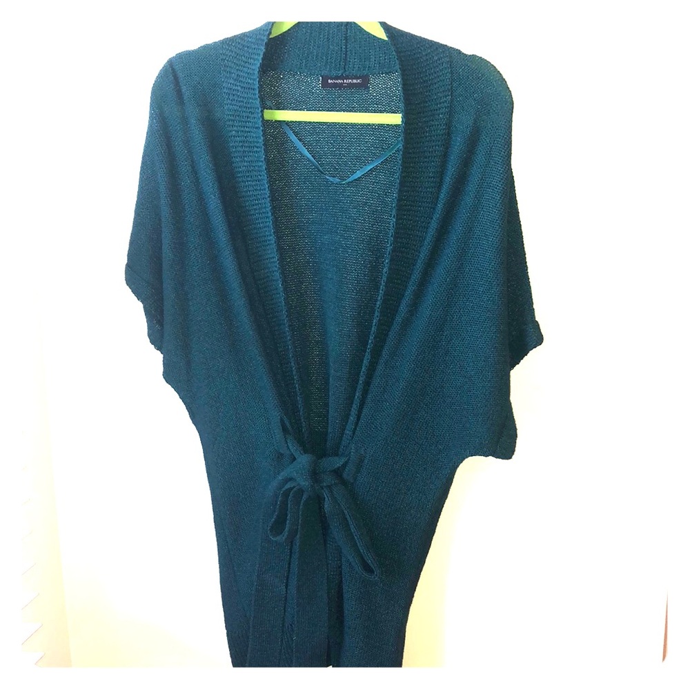 Teal banana republic cardigan M/L